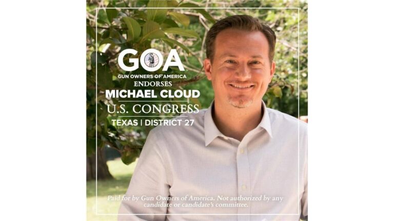 GOA Endorses Michael Cloud for U.S. Congress, Texas District 27